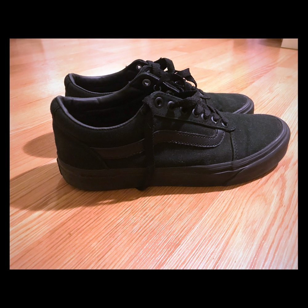 Black Canvas Vans